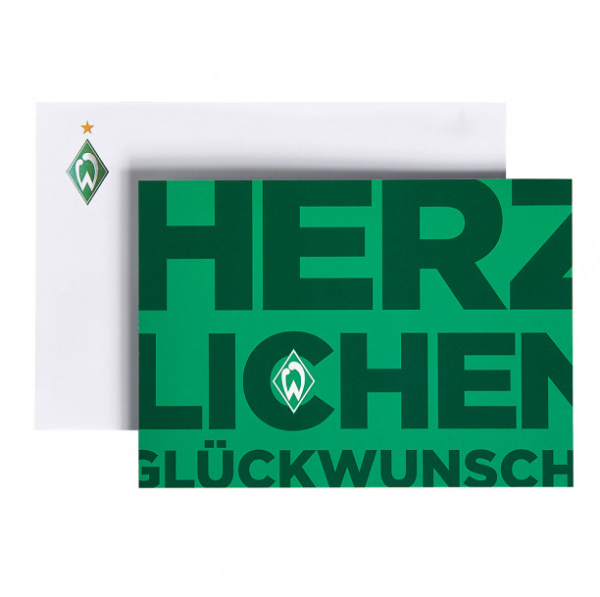 Werder Bremen - Glückwunschkarte
